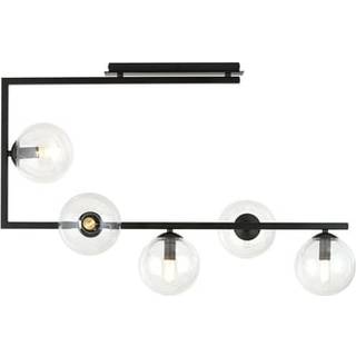 Soma 5 Sort/Transparent loftslampe - Ø14 cm, E14, 230V, uden lyskilde