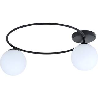 Sopra 2 Sort/Opal loftslampe - Ø14 cm, E14, 230V, uden lyskilde