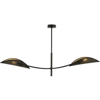 Lotus 2 Sort/Guld loftslampe - Ø12 cm, E14, 230V, uden lyskilde