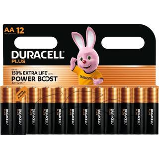 Duracell Plus Boost AA batterier 12-pak (På lager i varehus)