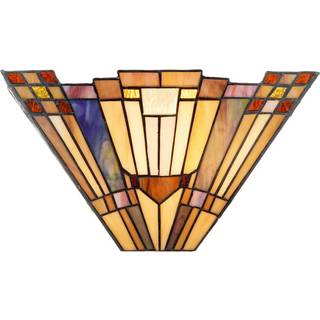 Artistar Tiffany væglampe Esmea, Multifarvet, Stue/spisestue, Metal, Tiffany