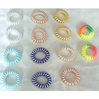 Molly & Rose Spiral elastikker 2-pak, pastel - D