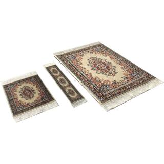 3 stykke s?t matchende t?ppestil muspude miniatyr t?pper coaster og bogm?rke elegant kontor tilbeh?r farverig nyhed beige brun