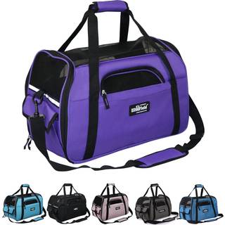 Elitefield Soft Pet Carrier (3-?rs garanti-flyselskab godkendt) Lille bl?d hundeholder Soft Cat Carrier Puppy Carrier Soft Sided Travel Carrier B