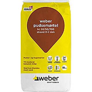 Weber pudsemørtel kc 50/50/700 0-2mm strand 18kg tages ej retur