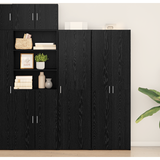 Highboard Sort eg 50 x 42,5 x 185 cm Konstrueret træ