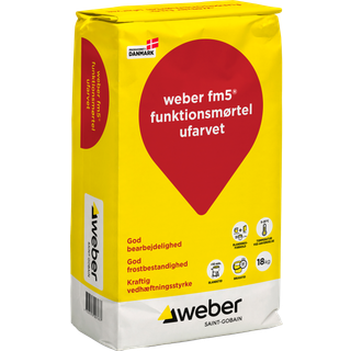 Weber fm5 funktionsmørtel ufarvet 18kg tages ej retur