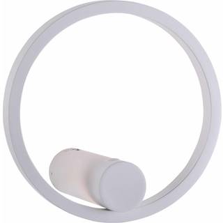 JUST LIGHT. GmbH LED væglampe Archie, dæmpbar, Hvid/opal, Stue/spisestue, Metal, Moderne