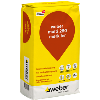 Weber multi 280 mørk ler 18kg tages ej retur