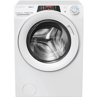Candy Washing Machine with Dryer  ROW 4856DWMS7-S  Energy efficiency class A/D  Front loading  Washing capacity 8 kg  1400 RPM  Depth 53 cm  Width 60 cm  Display  Digit  Drying system  Drying capacity 5 kg  Steam function  White