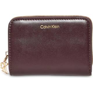 Leather Medium Zip Wallet - Brown - One Size