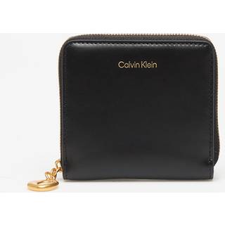 Leather Zip Wallet - Black - One Size