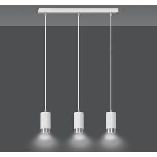 Fumiko 3 Hvid/Krom pendellampe - GU10, 230V, uden lyskilde