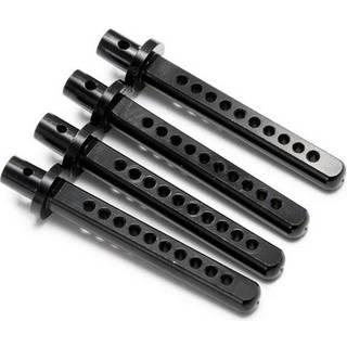 4st Aluminium Body Post monteras för 1/10 RC Crawler Axial SCX10 (svart)