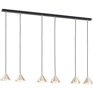 Elit 6 Sort/Guld pendellampe - GX53, 230V, uden lyskilde