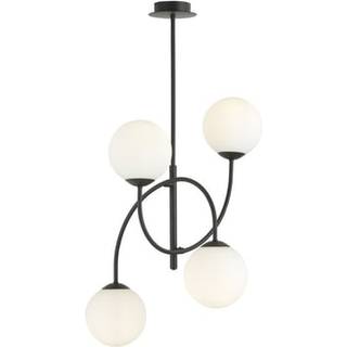 Archi 4B Sort/Opal lysekrone - Ø14 cm, E14, 230V, uden lyskilde