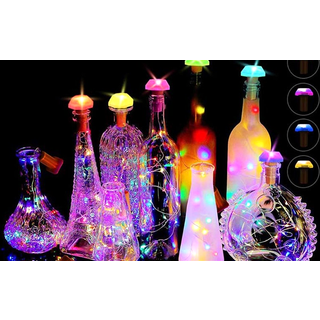 LED Solcelle Lyskæde med Prop - 6 stk.