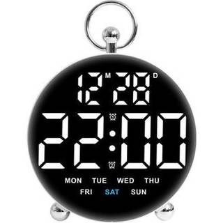 UltraClear multifunktionelt LED-vækkeur - sort / hvid