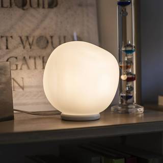 Foscarini bordlampe Hoba Piccola, Ø 13 cm, dæmpbar, glas