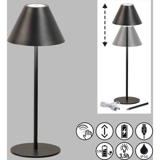 FH Lighting LED bordlampe Kano, dæmpbar, Sort, Metal, Moderne