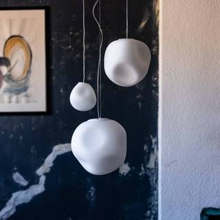 Foscarini hængelampe Hoba Piccola, Ø13cm, ophæng 350 cm