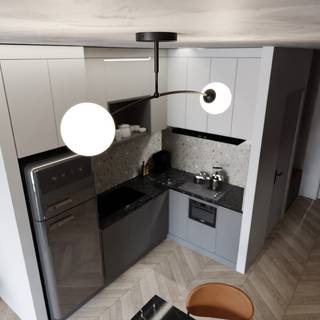 Pregos 2 Sort loftslampe - Ø15 cm, E14, 230V, uden lyskilde