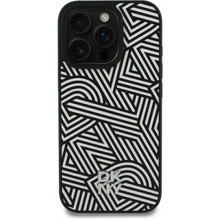 iPhone 16 Pro Max DKNY Crosswalk Mønster Cover - MagSafe-kompatibel - Elfenben / Sort
