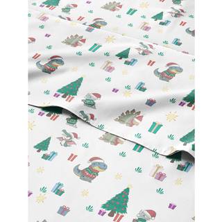 Julark Tvilling - 3 -bitar Deep Pocket Christmas Set - Mjuk rynkfria - Vinterhelgskivor - Julark Kids och småbarn - Vinterbäddsark - Söta julgran