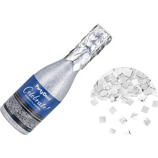 Champagne Konfettirør Sølv 20,5 cm - Festlig Metallic Eksplosion til Nytårsfest