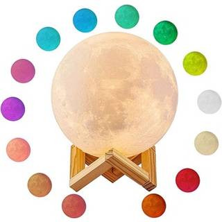 RGB LED Månelampe / Nattelys YK2302 - 15cm, 1000mAh
