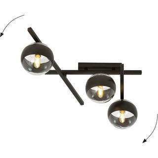 Smart 3 Sort/Stribe loftslampe - Ø15 cm, E14, 230V, uden lyskilde