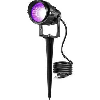 UV 395nm LED projektør - Sort, ultraviolet, 10W, IP65, 230V