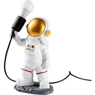 Bordlampe Astronaut-1, hvid, polyester, højde 32 cm