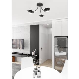 Enso 3 Sort loftslampe - GX53, 230V, uden lyskilde