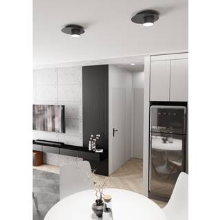 Bolx 1 Sort loftslampe - GX53, 230V, uden lyskilde