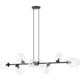 Pandora 8 Sort/Transparent pendellampe - Ø12 cm, E14, 230V, uden lyskilde