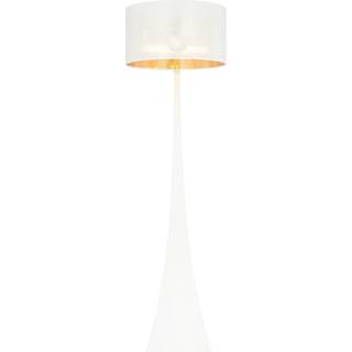 Estrella LP1 Hvid/Guld gulvlampe - Ø45 cm, E27, 230V, uden lyskilde