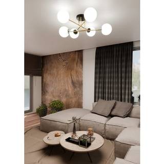 Magnum 6 Sort/Opal loftslampe - Ø14 cm, E14, 230V, uden lyskilde
