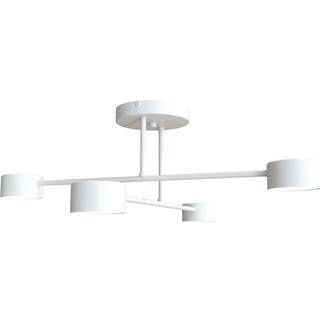 Halo 4 Hvid loftslampe - GX53, 230V, uden lyskilde