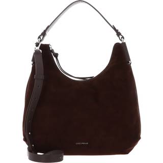Coccinelle Rebekka Suede Hobo bag mørkebrun