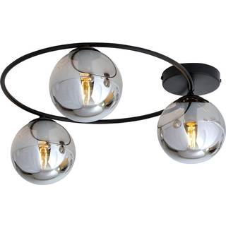 Sopra 3 Sort/Grafit loftslampe - Ø14 cm, E14, 230V, uden lyskilde