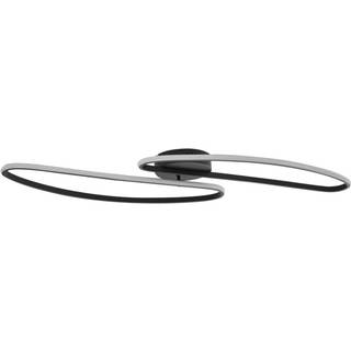 Design loftslampe sort 100 cm inkl. LED 3-trins dæmpbar 2-lys - Pepe