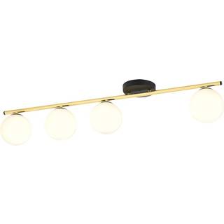 Monza 4 Sort/Opal loftslampe - Ø14 cm, E14, 230V, uden lyskilde