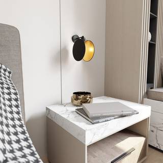 Motif K1 Sort/Guld pendellampe - Ø20 cm, E27, 230V, uden lyskilde