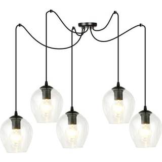 Level 5 Sort/Transparent pendellampe - Ø14 cm, E27, 230V, uden lyskilde