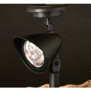 Da'core Solcelle havespot sort plast 4stk