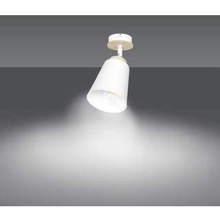 Atlas 1 Hvid loftslampe - E27, 230V, uden lyskilde