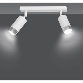 Hiro 2 Hvid/Krom loftslampe - GU10, 230V, uden lyskilde