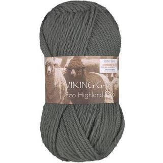 Viking Eco Highland Wool 234 Støvet grøn Indhold: 100% Uld Vægt/længde: 50 gram = ca. 110 meter Anbefalede pinde: 4-4.5 mm Strikkefasthed: 10 cm = 20 m Vask: Finvask Max 30 ºC / Tørres fladt.