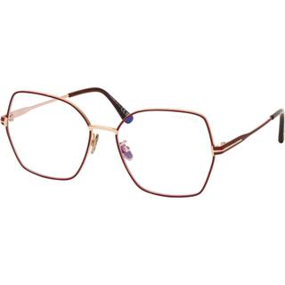 TOM FORD Kvinde FT5876-B 28 Optiske stel Metal Guld Sommerfugl Normal